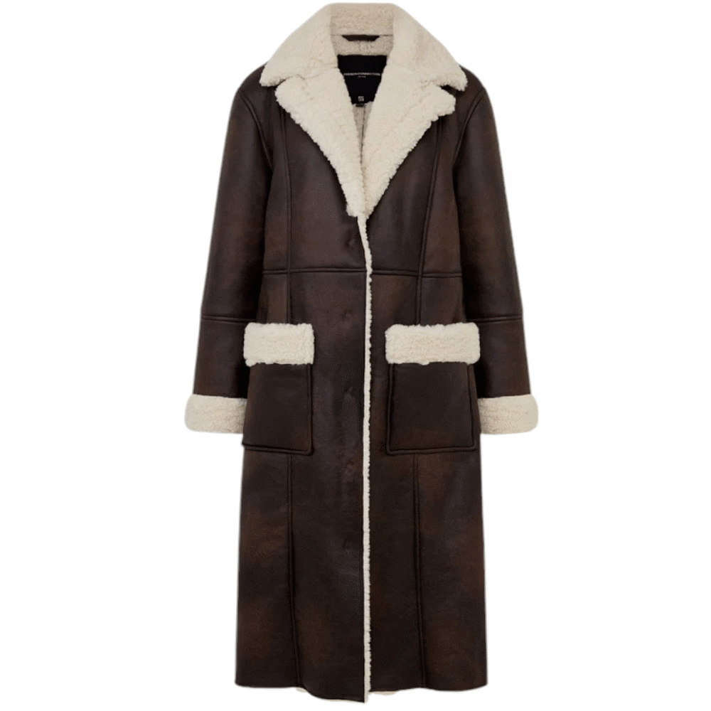 French Connection Arizona Faux Shearling Coat